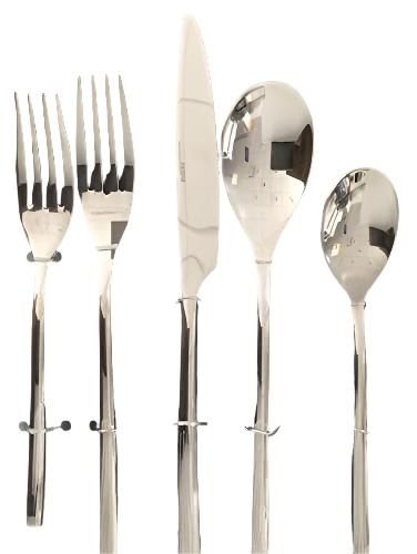 M.Collection 20 Pc Set Unami  Flatware