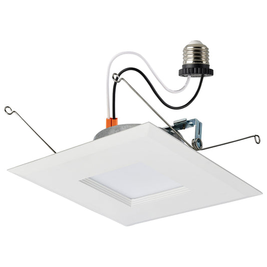 Retrofit 5-6" Downlight Stepped Baffle Square