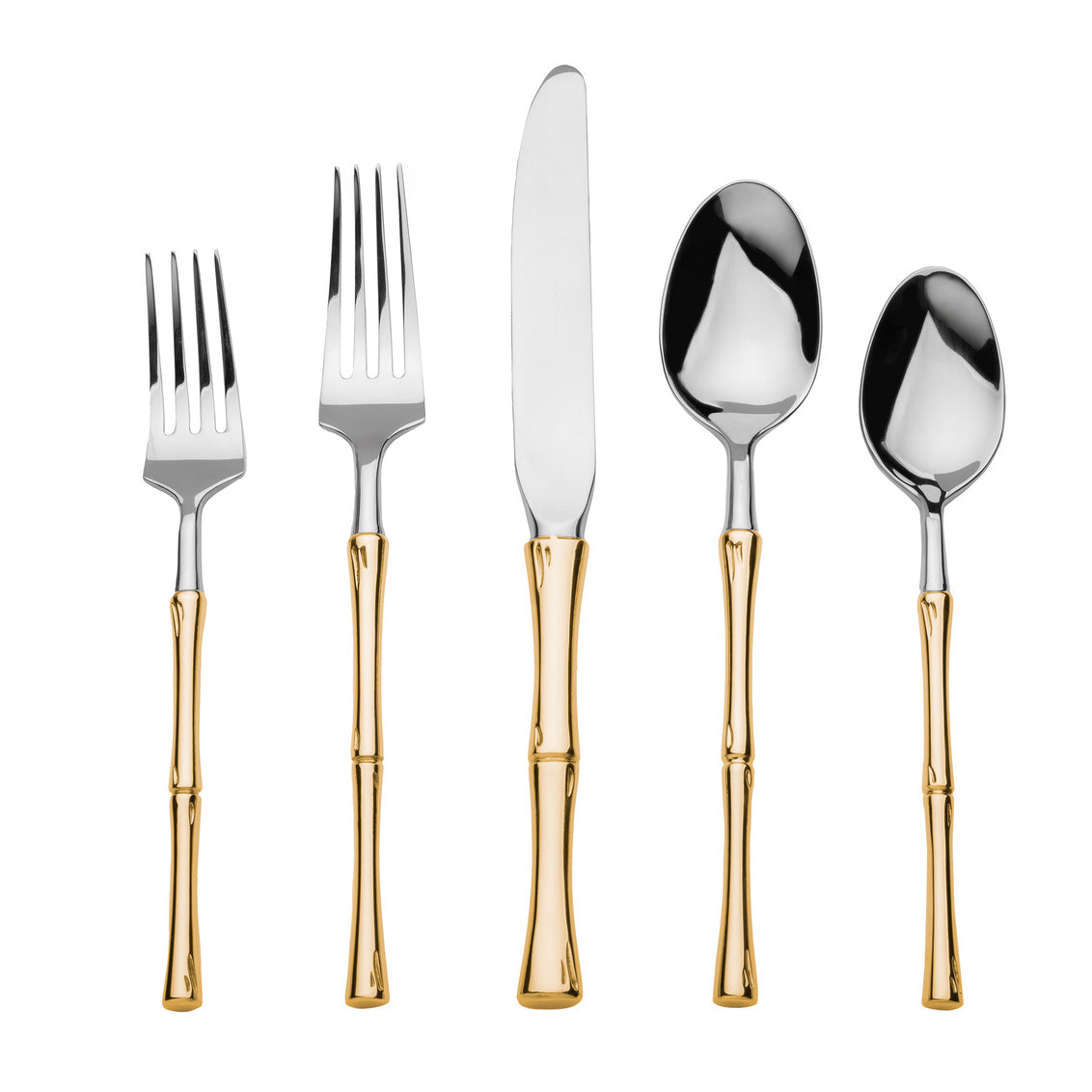 Godinger Flatware Rattan Gold PVD 20 PC Set 18/10 Stainless Steel