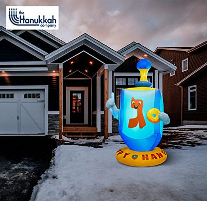 Outdoor Chanukah Blow-Up Dreidel