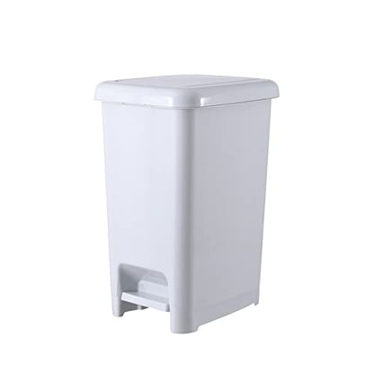 Superio 4 Gal Slim Step on Trash Can Grey