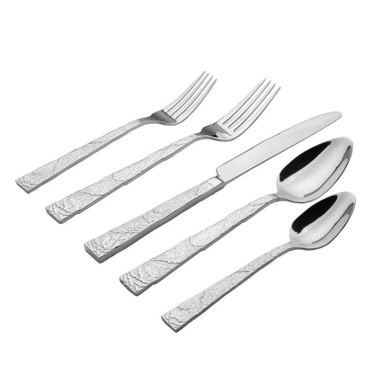 20 Pc. Flatware Set Shale Mirror
