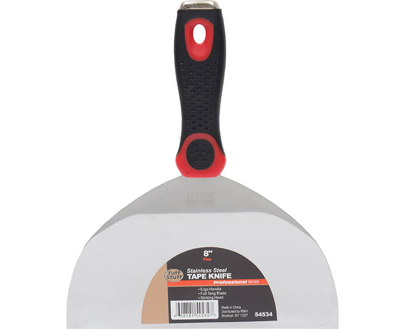 8" FLEX STAINLESS STEEL TAPE KNIFE ERGO HANDLE