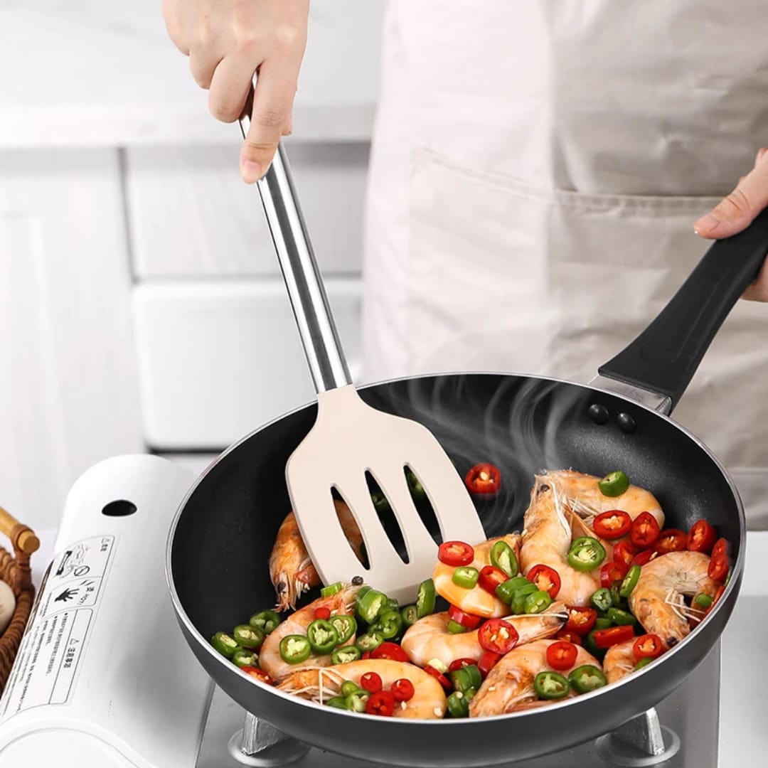 8 Pc Stainless Steel Handel Silicon Kitchen Utensil Set 11