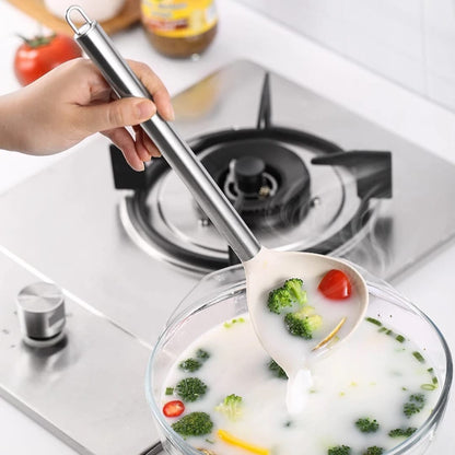 8 Pc Stainless Steel Handel Silicon Kitchen Utensil Set 4