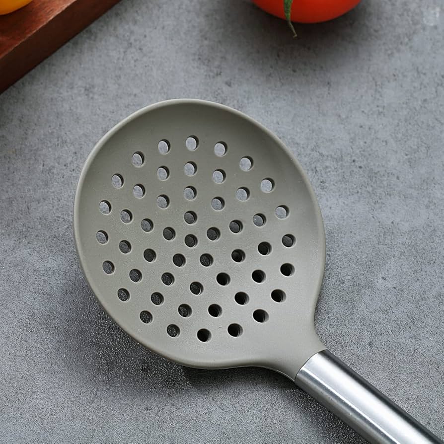 8 Pc Stainless Steel Handel Silicon Kitchen Utensil Set 8