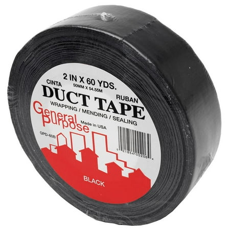 2'' X 60YDS BLACK DUCT TAPE