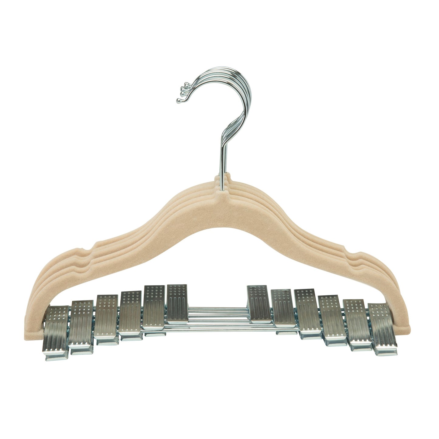 6 Pk Velvet Kids Hanger W/Clips