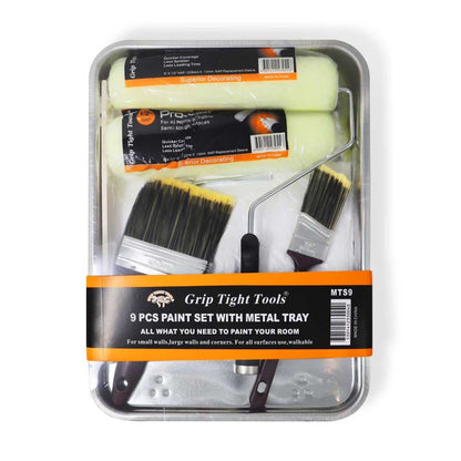 9 Pcs Paint Set with Metal Tray