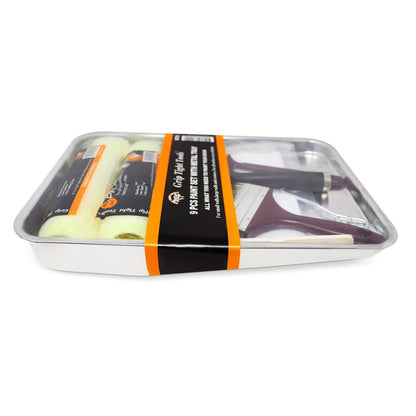 9 Pcs Paint Set with Metal Tray