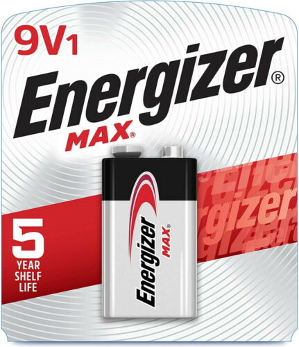 9V Energizer Max Alkaline Battery, 1 Pk.