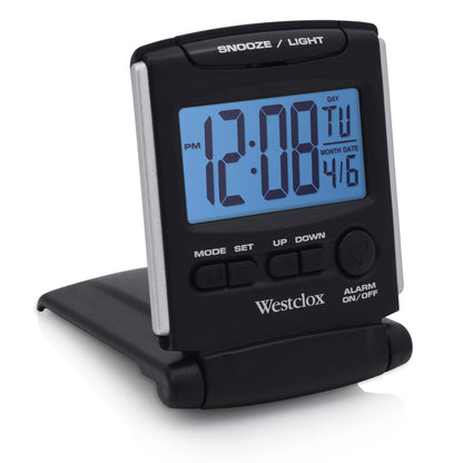 ALARM CLOCK-DIGITAL TRAVEL LCD BATTERY POWERED