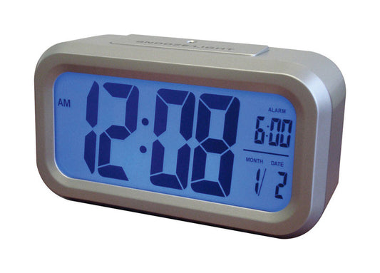 ALARM CLOCK-LCD w-TEMP DISPLAY BATTERY POWERED