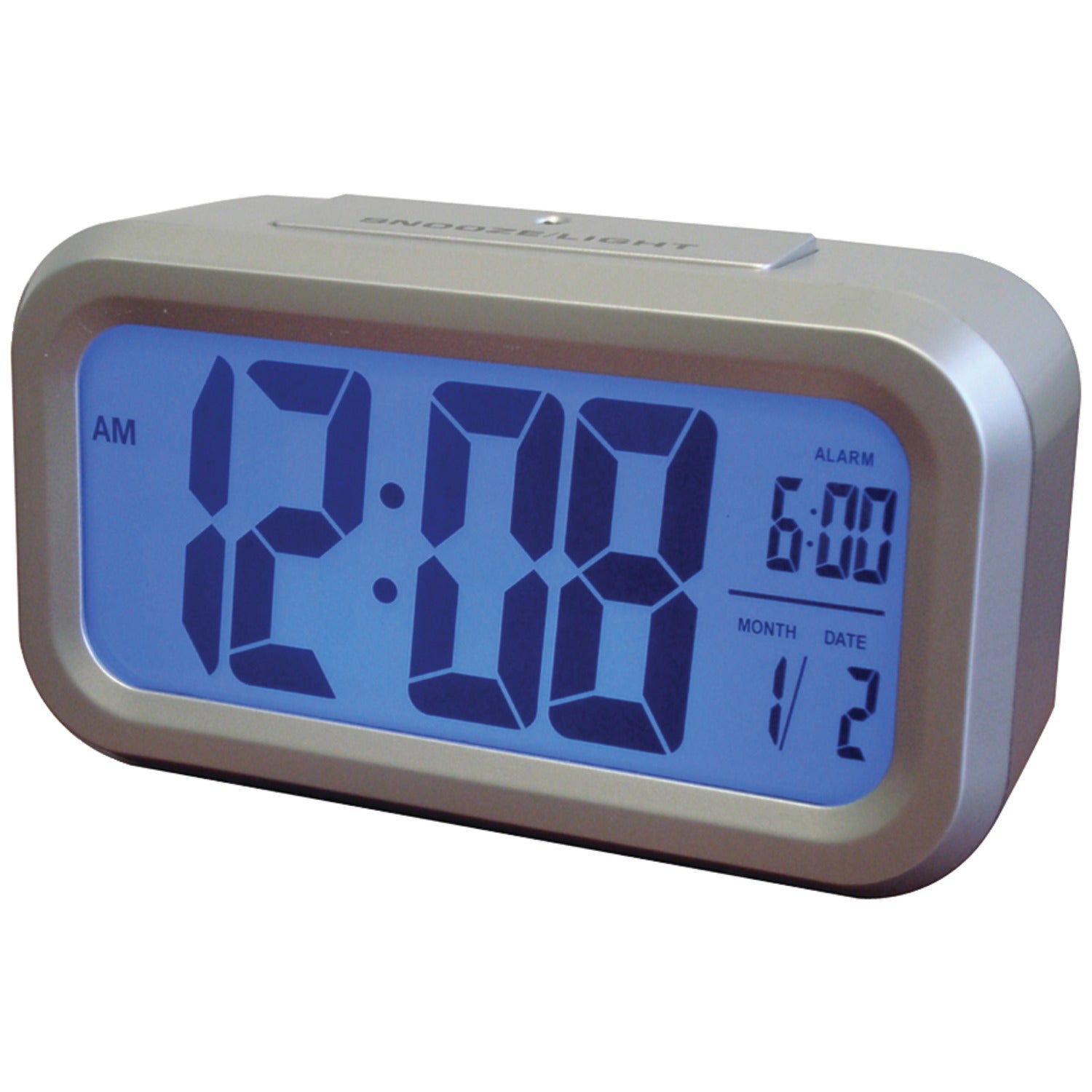 ALARM CLOCK-LCD w-TEMP DISPLAY BATTERY POWERED