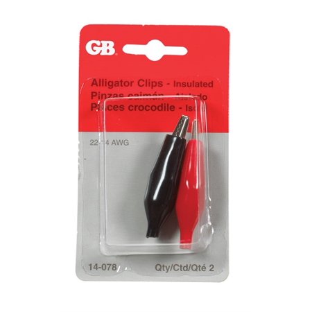 ALLIGATOR CLIP FULLY-INS 22-14 AWG 2" 2CD