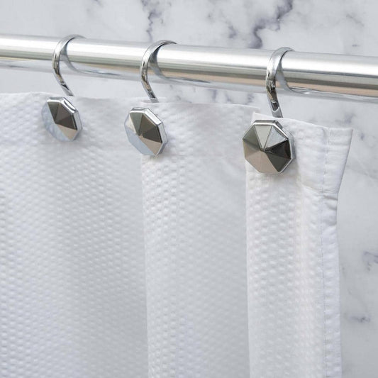 ALTA CHROME SHOWER CURTAIN HOOK SET/12