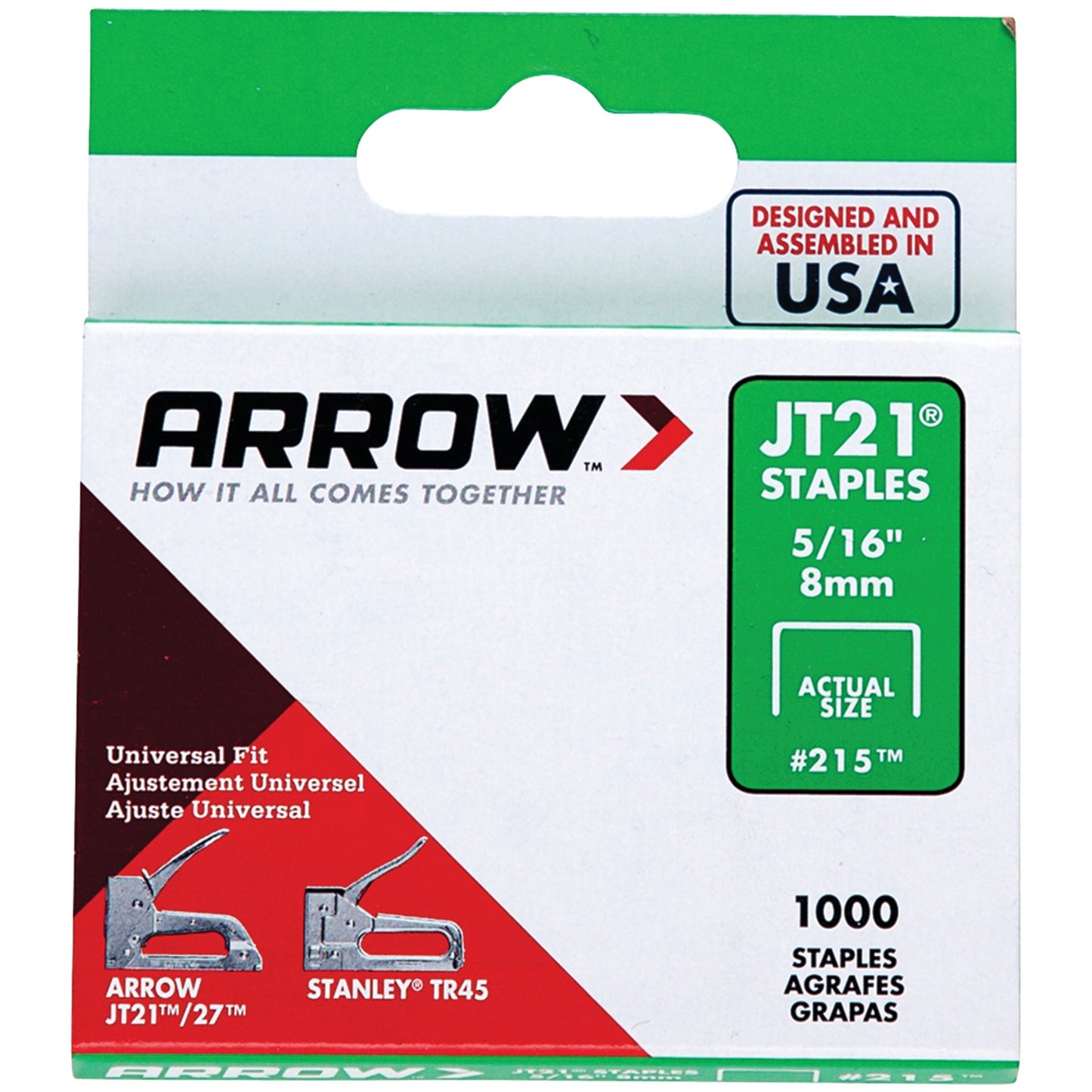 ARROW STAPLES-#215 JT21-5/16" 1