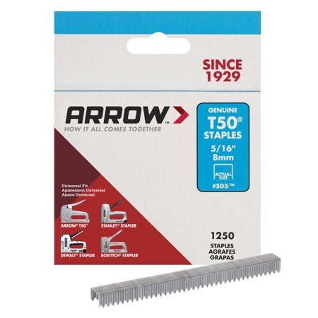ARROW STAPLES-#505 T50-5/16" 1