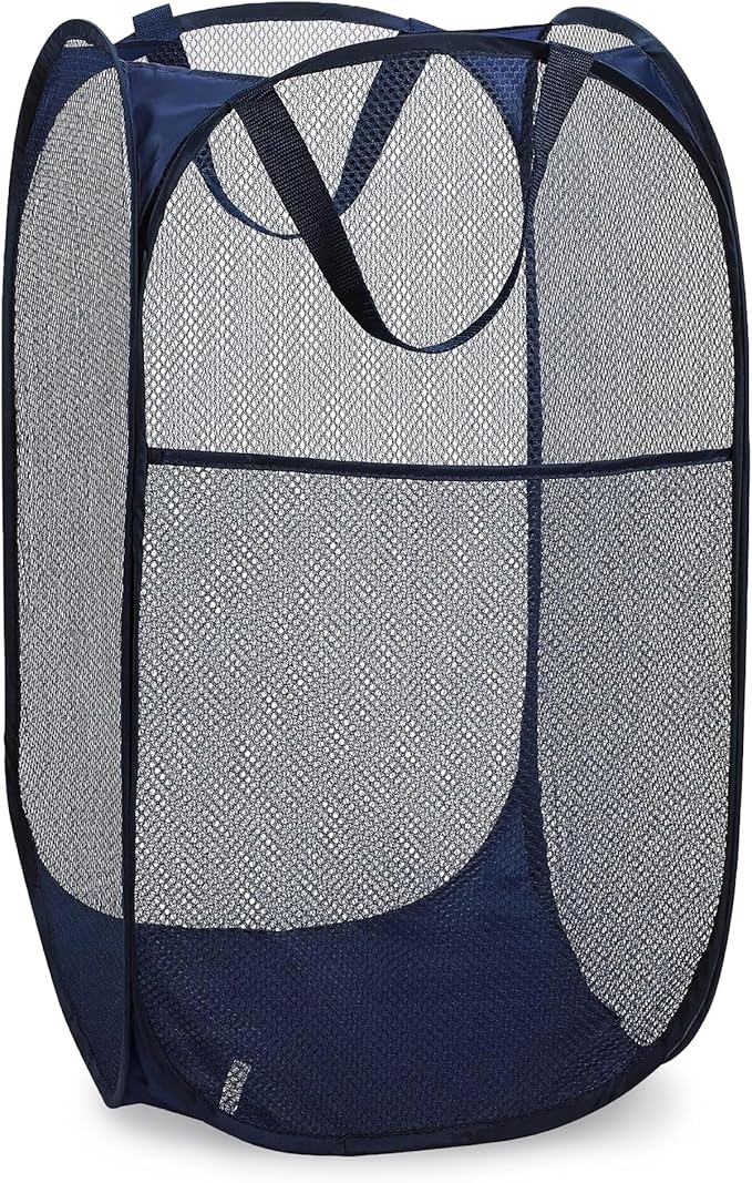 Abstract Laundry Pop-Up Hamper 14x14x24" Blue 1