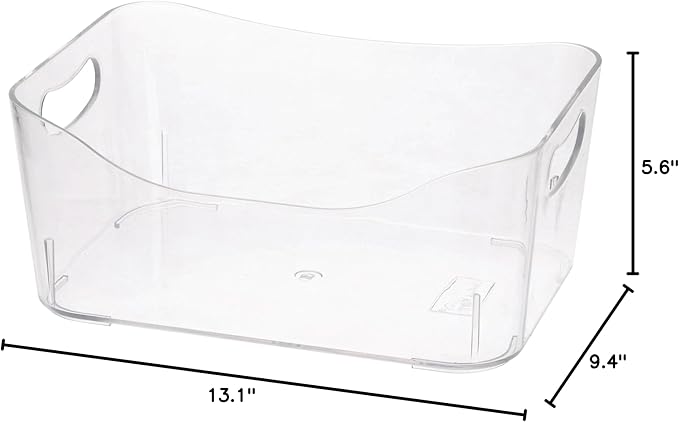 Acrylic Storage Bin 13 X9 X 5 2