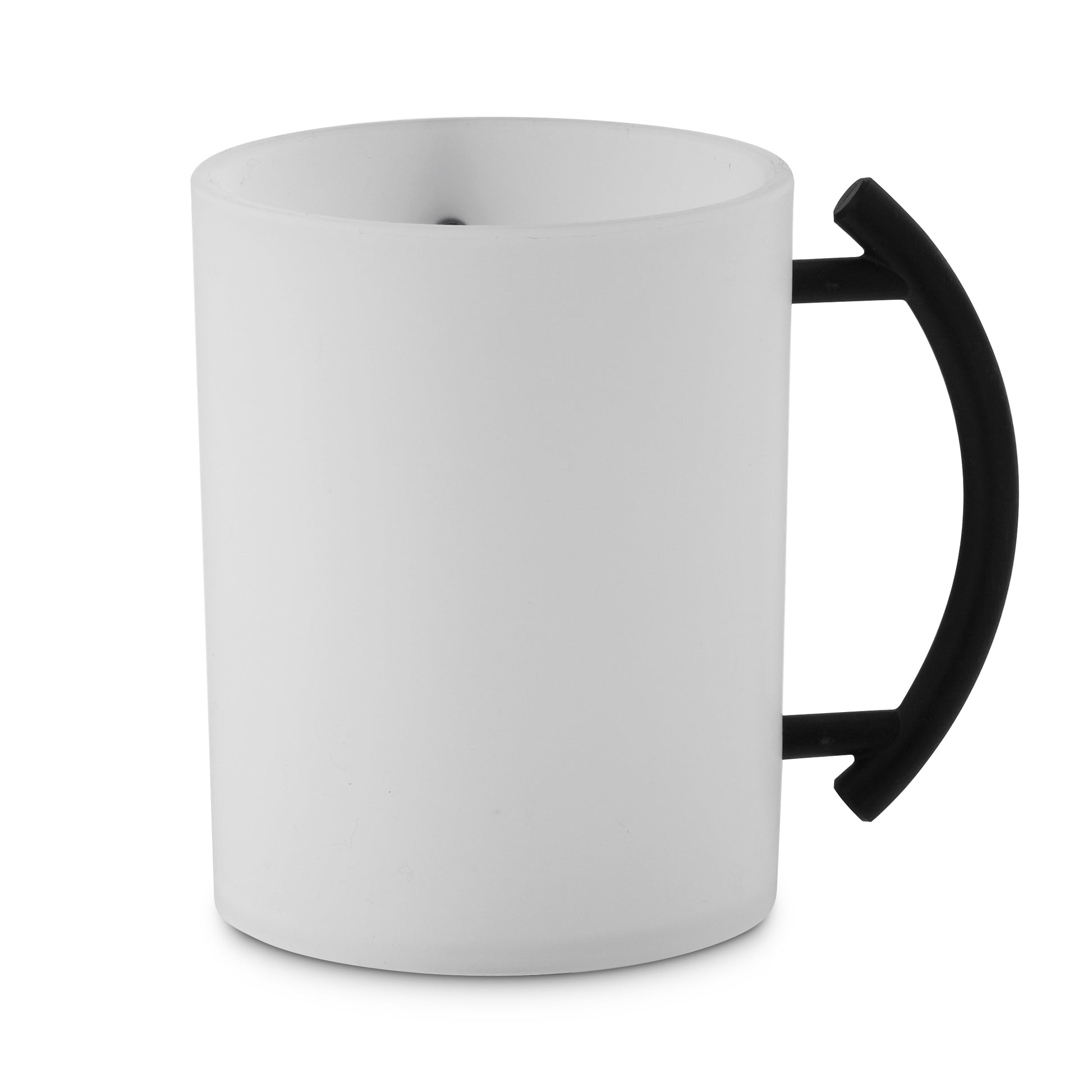 Acrylic Washing Cup Clear frosted cup with black handles