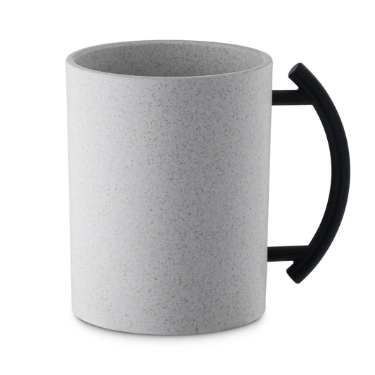 Acrylic Washing Cup White with black handles