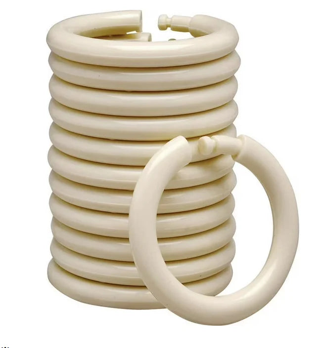 Almond Shower Curtain Hooks