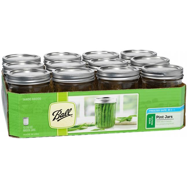 BALL JAR MASON JAR WIDE MOUTH 16oz 1 PC