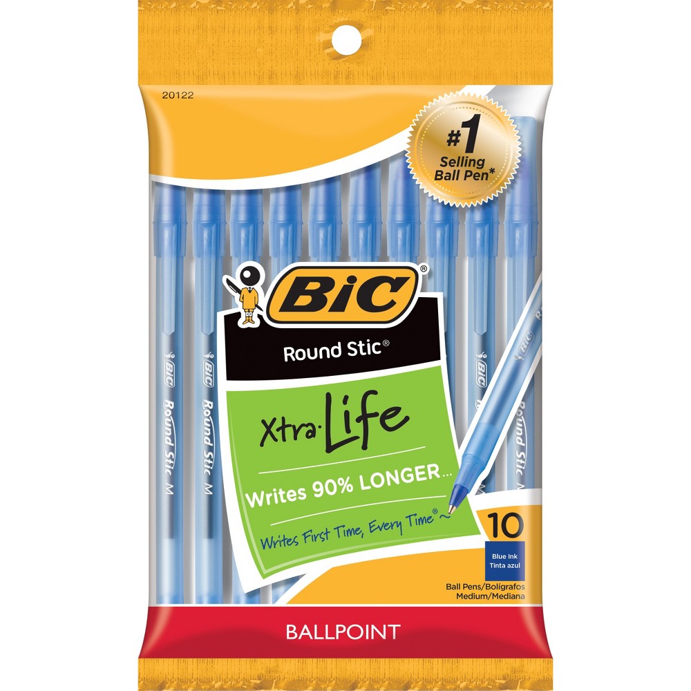 "BIC" ROUND STIC BLUE 10 PK.