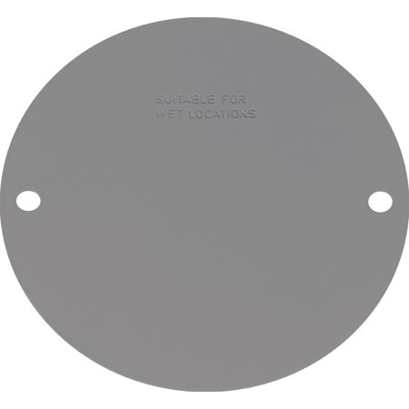 BLANK COVER ROUND GRAY