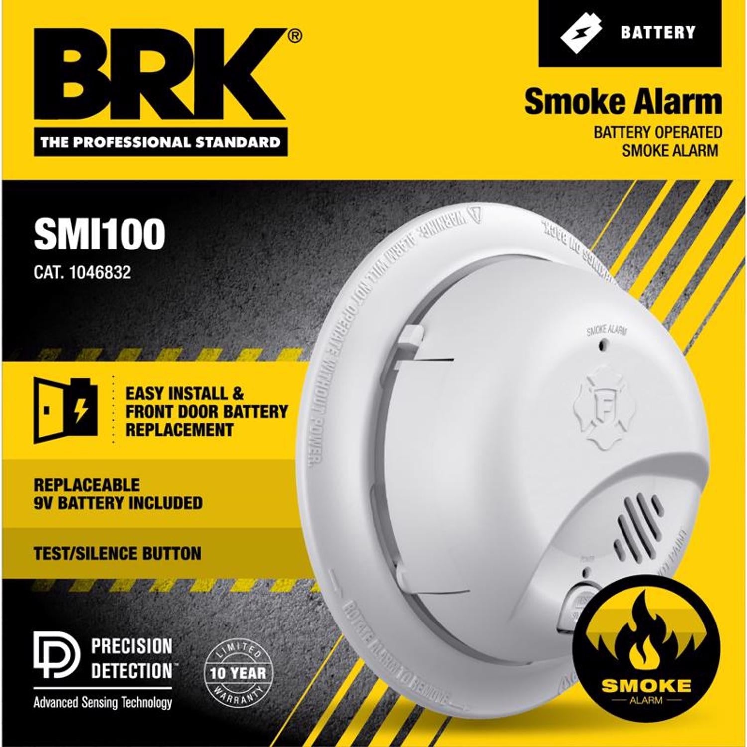 BRK First Alert Smoke Alarm 9 V 