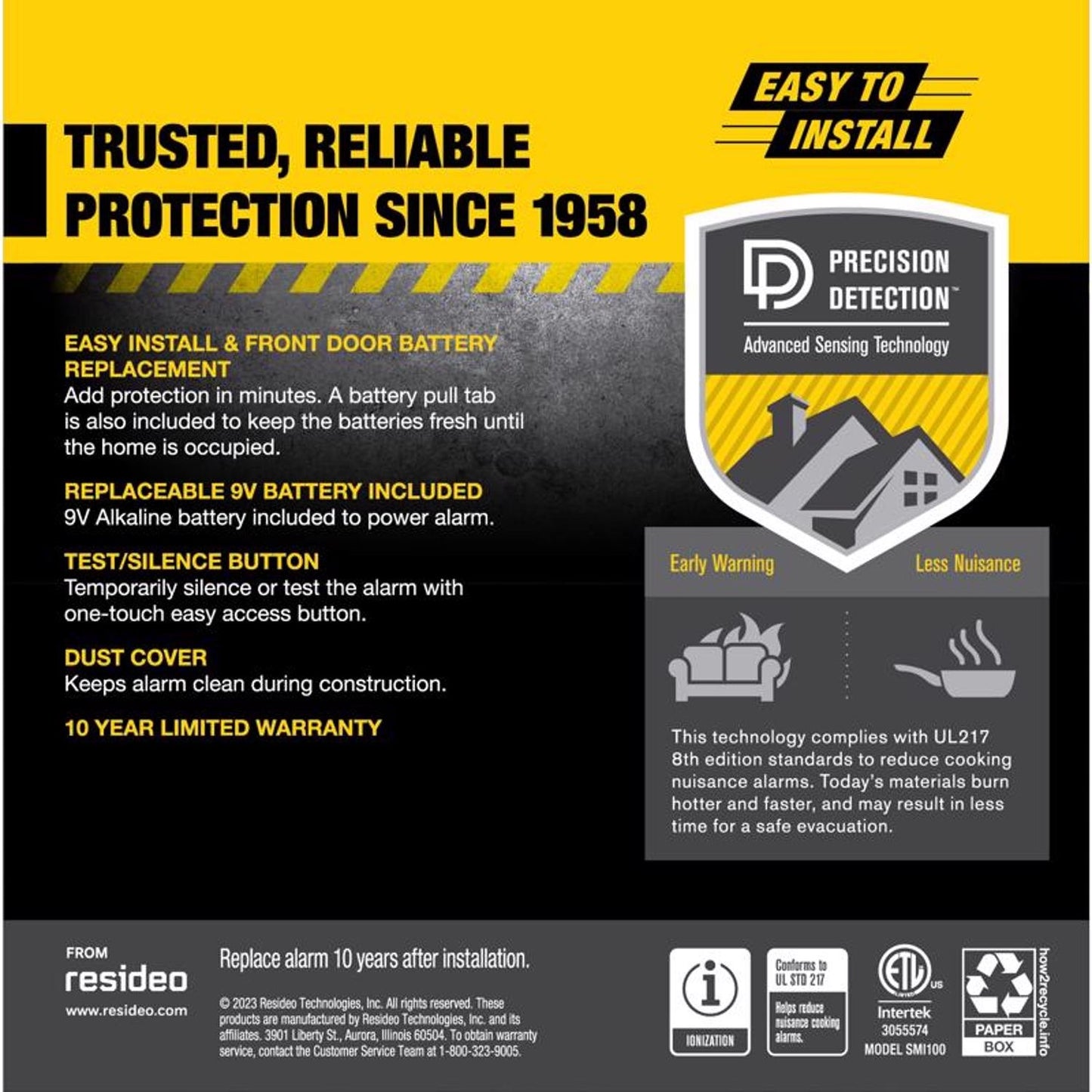 BRK First Alert Smoke Alarm 9 V 2