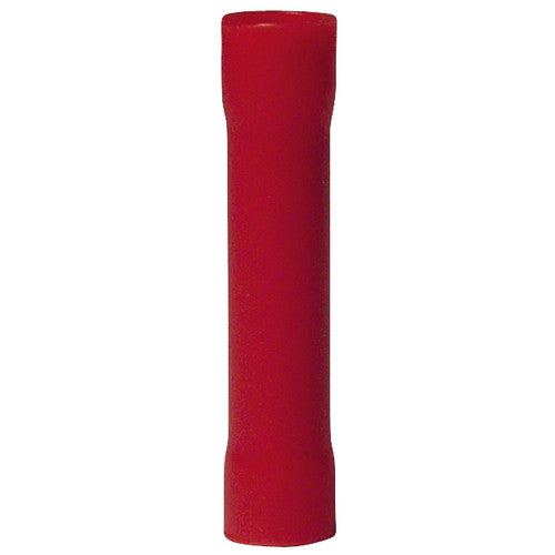 BUTT SPLICE #22-#18 AWG RED 22PCS/CLAM