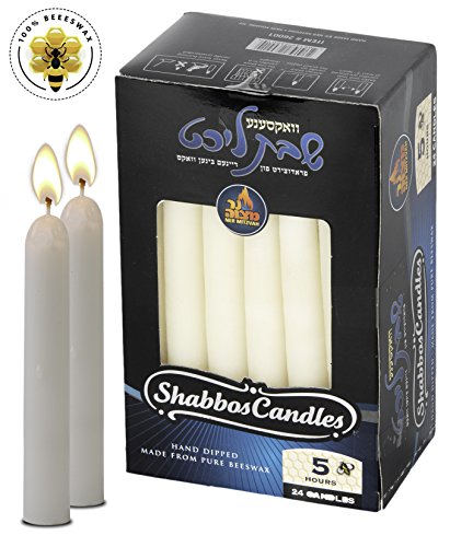 Beeswax shabbas Candles 5