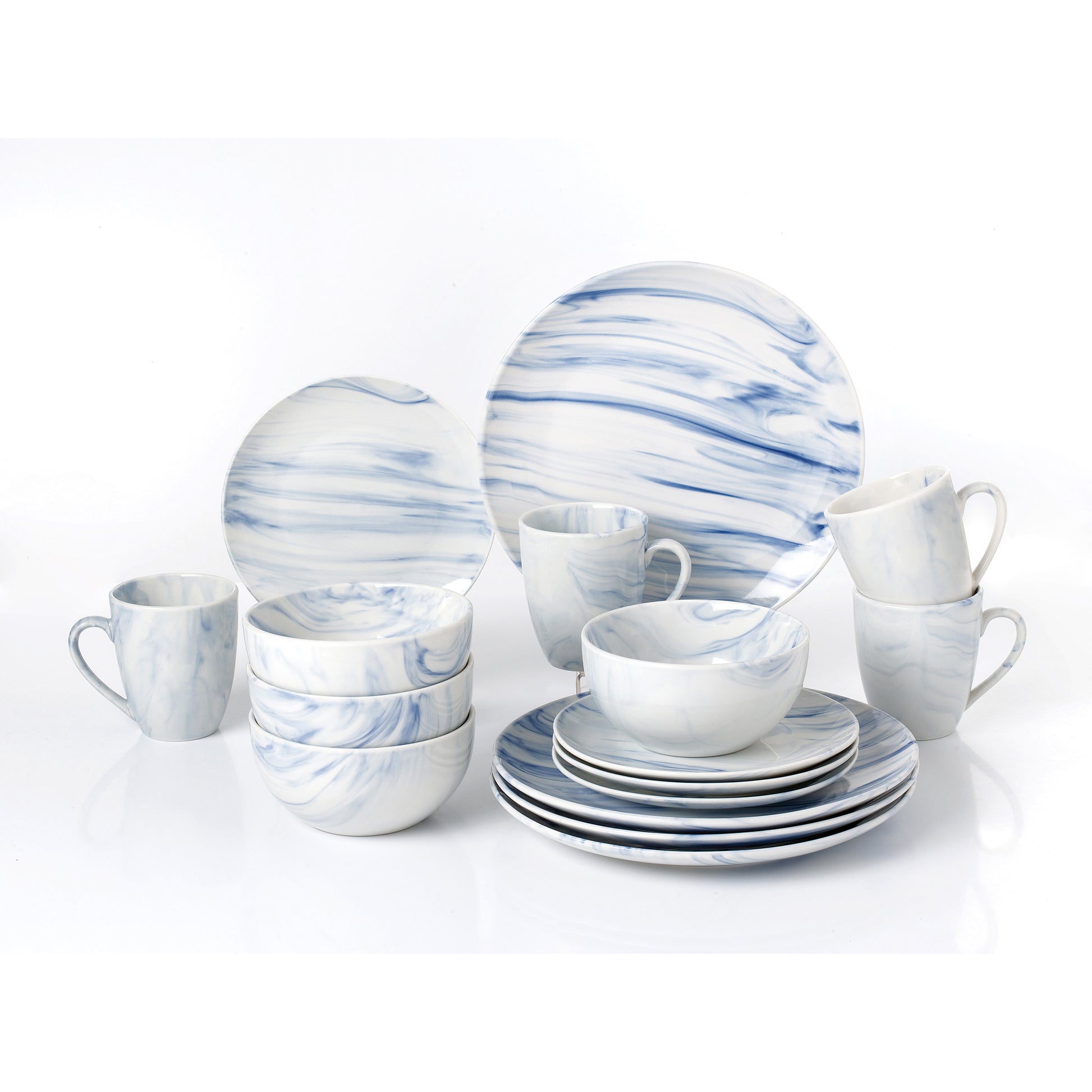 Blue Marble 16 Pc Porcelain 3