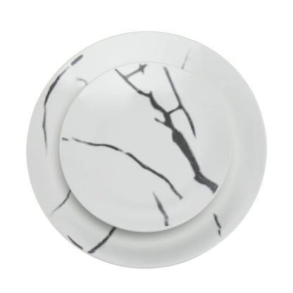 Boulon Black Porcelain 12 Piece Dinnerware Set, Service For 4 2