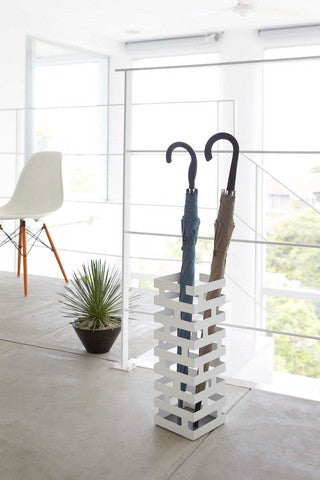Brick Umbrella Stand - Square White