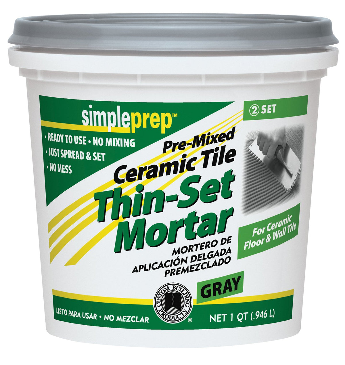 CERAMIC THIN-SET GRY QT