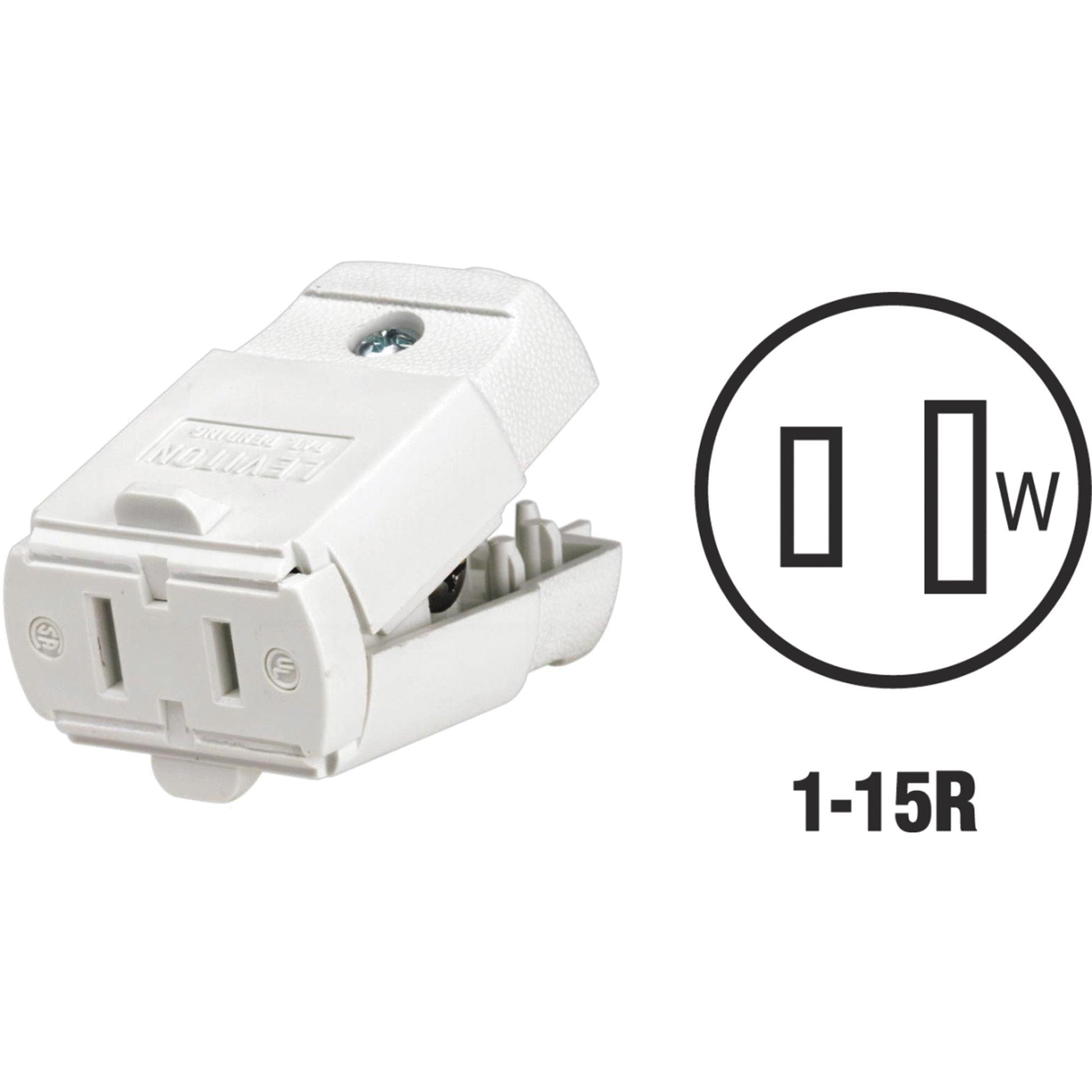 CONNECTOR 2WIRE 15A WHT