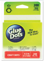 CRAFT GLUE DOTS- 200 CT ROLL
