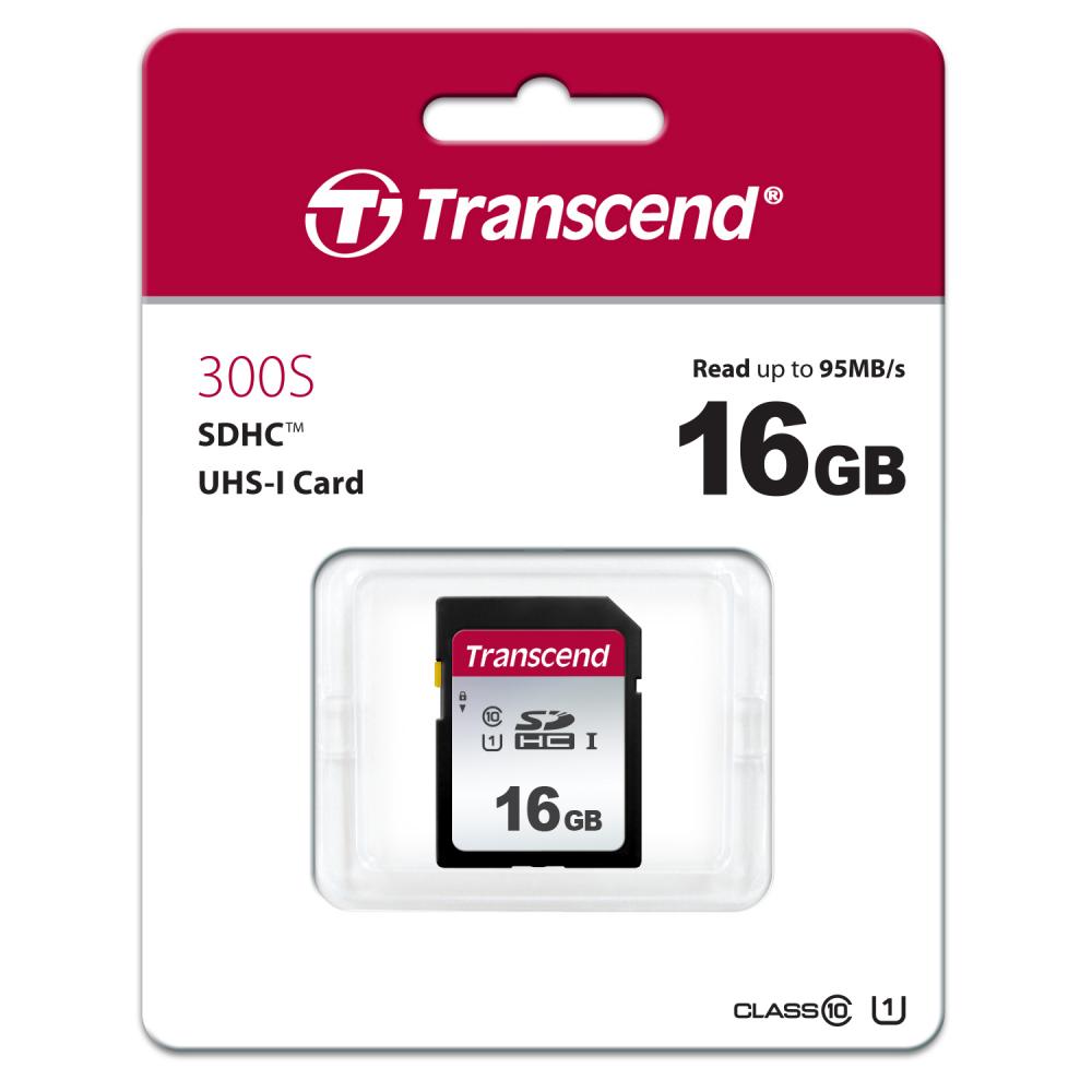 16GB 300S SDHC UHS-I Class 10 U1 Memory Card