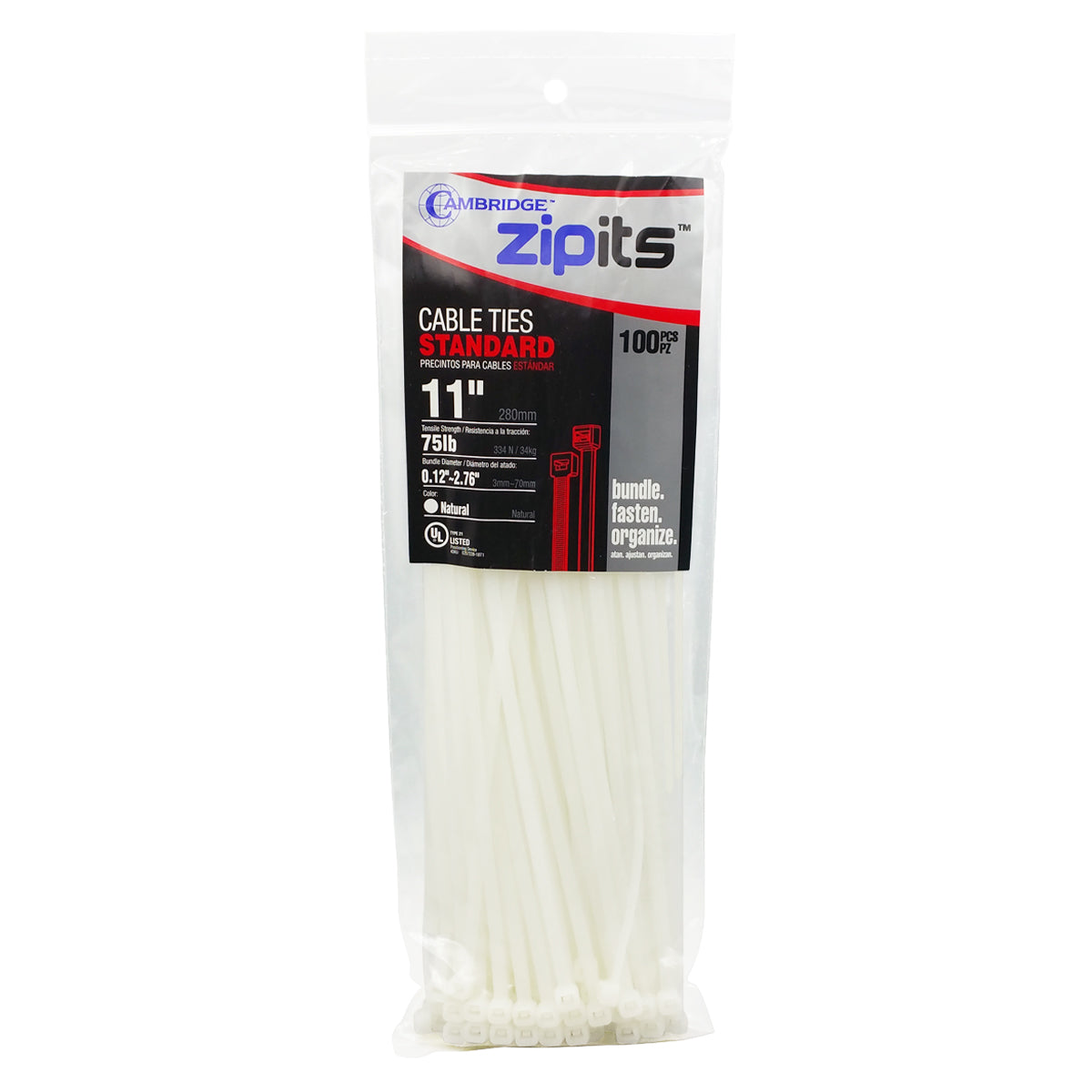 Cable Ties (white, 11") 1