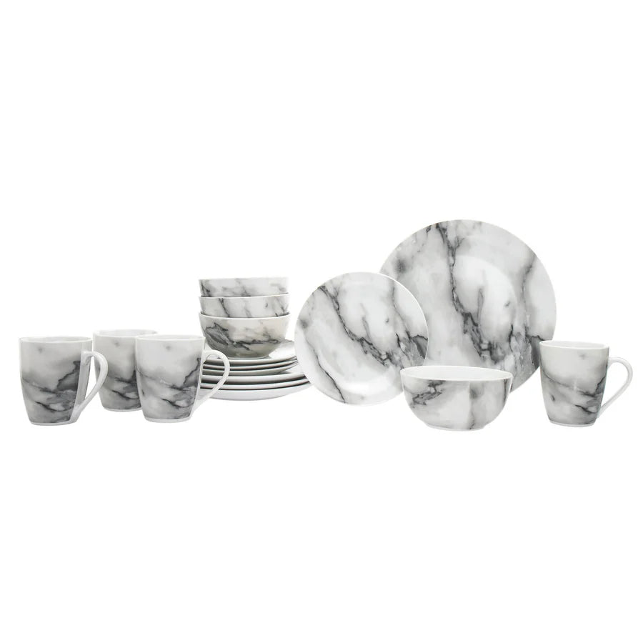 Carrera Porcelain 16 Piece Dinnerware Set, Service for 4