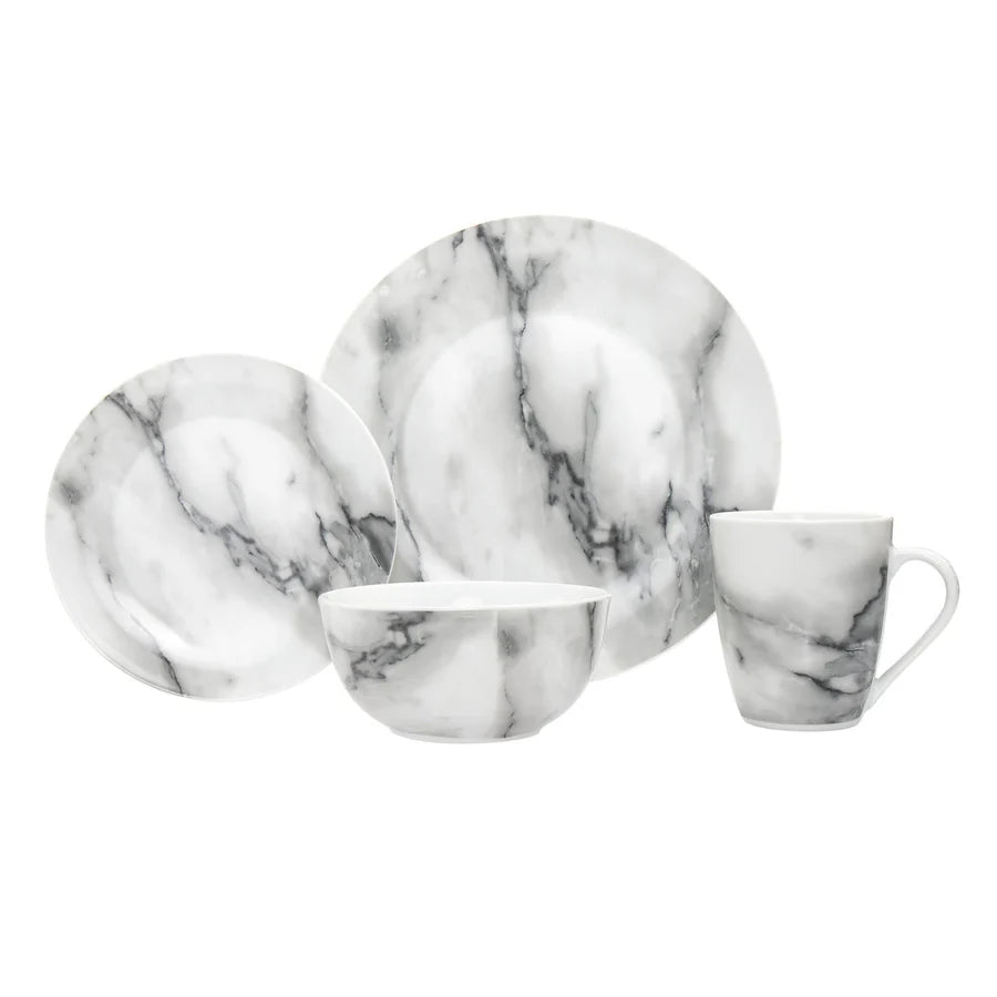 Carrera Porcelain 16 Piece Dinnerware Set, Service for 4 1