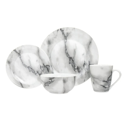 Carrera Porcelain 16 Piece Dinnerware Set, Service for 4 1