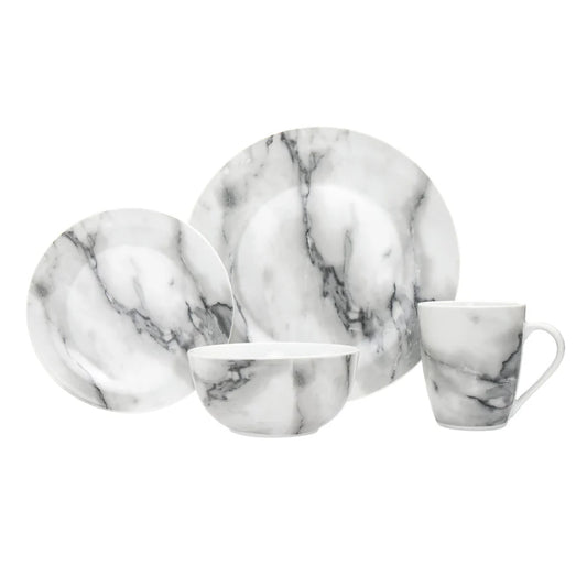 Carrera Porcelain 16 Piece Dinnerware Set, Service for 4 1