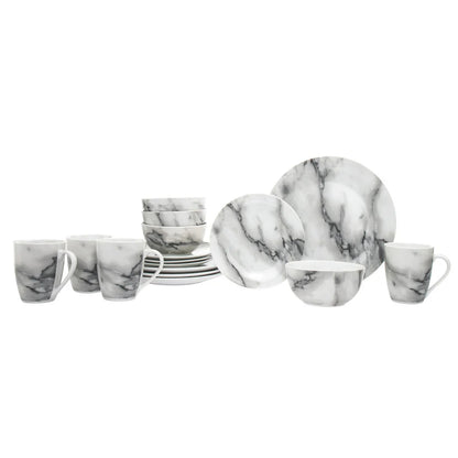 Carrera Porcelain 16 Piece Dinnerware Set, Service for 4 4