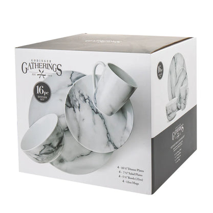 Carrera Porcelain 16 Piece Dinnerware Set, Service for 4 5