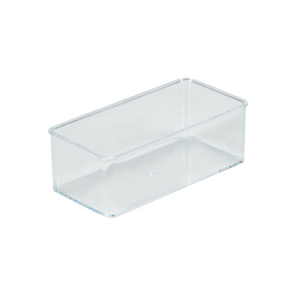 Clear Stackable Drawer Organizer 6"x3"x2" 1