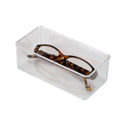 Clear Stackable Drawer Organizer 6"x3"x2" 2